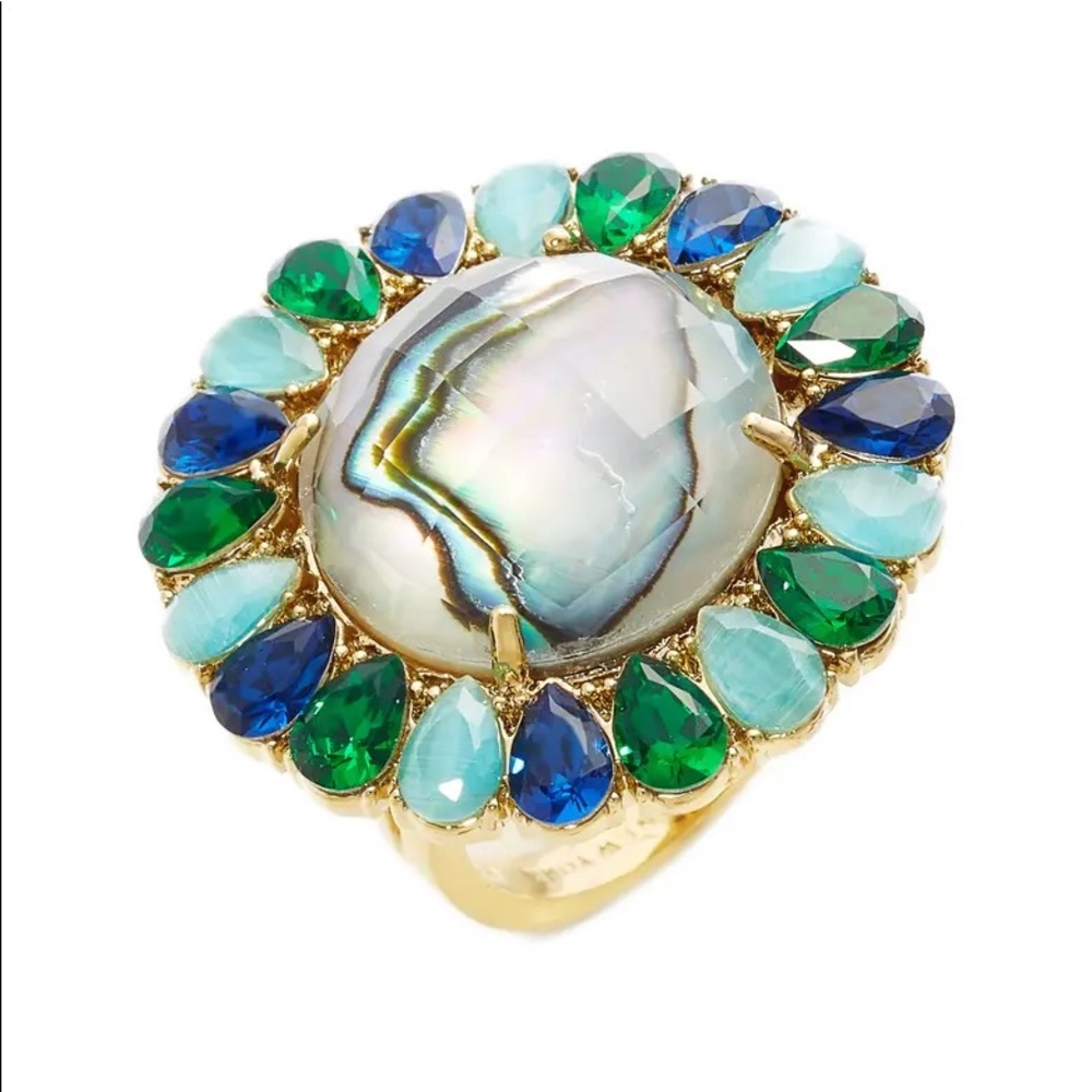Kate Spade peacock way cocktail ring